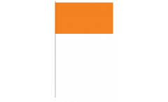 Papierfahnen Einfarbig Orange - 12 x 24 cm