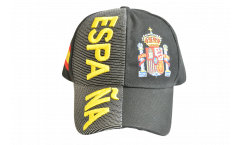 Cap / Kappe Spanien Espana schwarz, nation