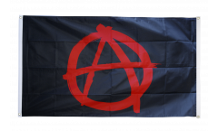 Balkonflagge Anarchy Anarchie rot - 90 x 150 cm