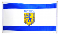 Balkonflagge Israel Jerusalem - 90 x 150 cm