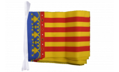 Fahnenkette Spanien Valencia - 15 x 22 cm
