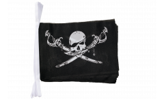 Fahnenkette Pirat mit Säbel - 15 x 22 cm