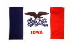 Balkonflagge USA Iowa - 90 x 150 cm
