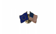 Freundschaftspin Europa - USA - 22 mm