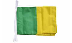 Fahnenkette Grün-Gelb - 30 x 45 cm
