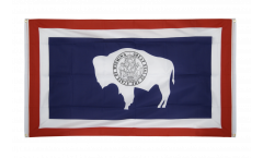 Balkonflagge USA Wyoming - 90 x 150 cm