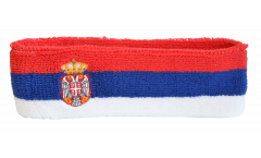 Stirnband Serbien mit Wappen - 6 x 21 cm