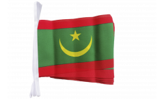 Fahnenkette Mauretanien - 15 x 22 cm