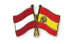 Freundschaftspin Österreich - Spanien - 22 mm
