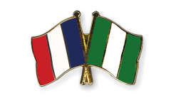 Freundschaftspin Frankreich - Nigeria - 22 mm