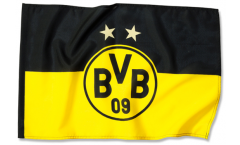 Hissflagge Borussia Dortmund Logo Sterne - 100 x 150 cm