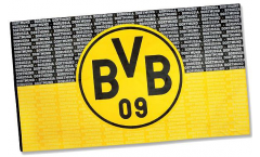 Hissflagge Borussia Dortmund Schrift - 150 x 250 cm