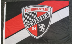 Hissflagge FC Ingolstadt 04 - 100 x 150 cm