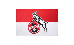 Flagge mit Hohlsaum 1. FC Köln - 100 x 150 cm
