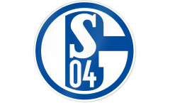 Aufnäher FC Schalke 04 Blau und Weiß  - 8 x 8 cm
