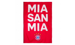Flagge mit Hohlsaum FC Bayern München Mia San Mia - 100 x 150 cm