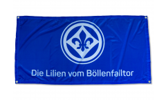 Zimmerflagge SV Darmstadt 98 Die Lilien vom Böllenfalltor  - 70 x 140 cm