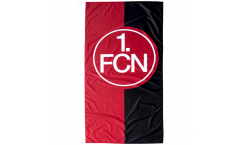 Hissflagge 1. FC Nürnberg Logo rot-schwarz - 120 x 250 cm