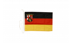 Bootsfahne Deutschland Rheinland-Pfalz - 30 x 40 cm