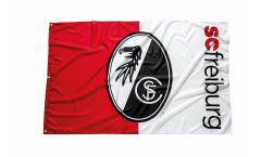 Hissflagge SC Freiburg Streifen - 100 x 150 cm