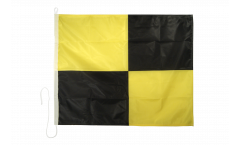 Signalflagge Lima (L) - 75 x 90 cm