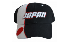 Cap / Kappe Japan, schwarz-weiß, flag