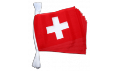 Fahnenkette Schweiz - 15 x 22 cm
