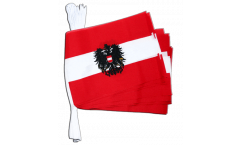 Fahnenkette Österreich mit Adler - 15 x 22 cm