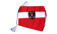 Fahnenkette Österreich mit Adler - 30 x 45 cm