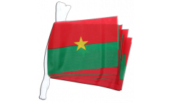 Fahnenkette Burkina Faso - 15 x 22 cm
