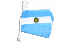 Fahnenkette Argentinien - 15 x 22 cm
