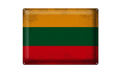 Blechschild Litauen