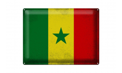 Blechschild Senegal