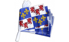 Fahnenkette Frankreich Picardie - 15 x 22 cm