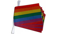 Fahnenkette Regenbogen - 30 x 45 cm