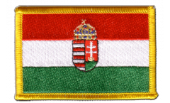 Aufnäher Ungarn mit Wappen - 8 x 6 cm