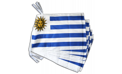 Fahnenkette Uruguay - 30 x 45 cm
