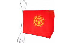 Fahnenkette Kirgisistan Kirgistan - 15 x 22 cm