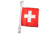 Fahnenkette Schweiz - 30 x 30 cm