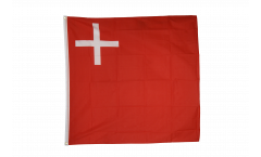 Flagge Schweiz Kanton Schwyz - 90 x 90 cm