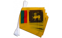 Fahnenkette Sri Lanka - 15 x 22 cm