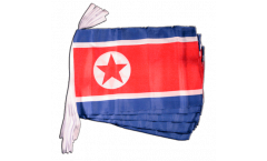 Fahnenkette Nordkorea - 30 x 45 cm
