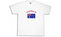 T-Shirt Australien, weiß, Größe S, Round-T