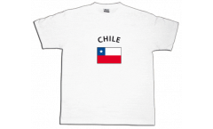 T-Shirt Chile, weiß, Größe L, Round-T