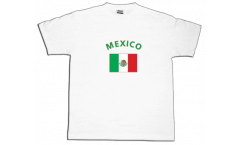 T-Shirt Mexiko, weiß, Größe S, Round-T