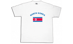 T-Shirt Nordkorea, weiß, Größe XL, Round-T