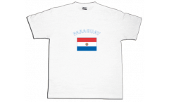 T-Shirt Paraguay, weiß, Größe XXL, Round-T