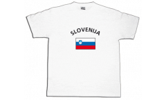 T-Shirt Slowenien, weiß, Größe M, Round-T