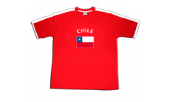 T-Shirt Chile, rot-weiß, Größe M