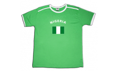 T-Shirt Nigeria, hellgrün-weiß, Größe S